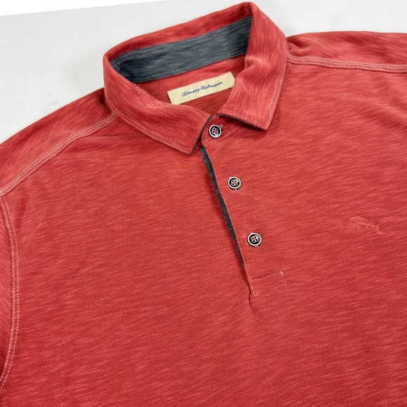 Tommy Bahama Other - Tommy Bahama Polo Shirt Mens XL Red Excellent Tencel Modal Blend‎ Short Sleeve